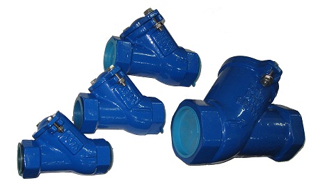 Обратный клапан шаровой фланцевый для канализации под давлением и других применений DN40-600 PN10/16. ABRA-D022-NBR. DIN3202-F6. Канализационные обратные клапаны шаровые.