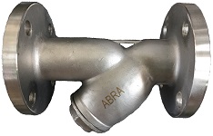 Фильтр сетчатый фланцевый из нержавеющей стали DN(Ду)15-300 PN(Ру)16, ABRA-YF-3000-SS316. Фланцы по ГОСТ. Фильтр фланцевый. Фильтр нержавеющий.